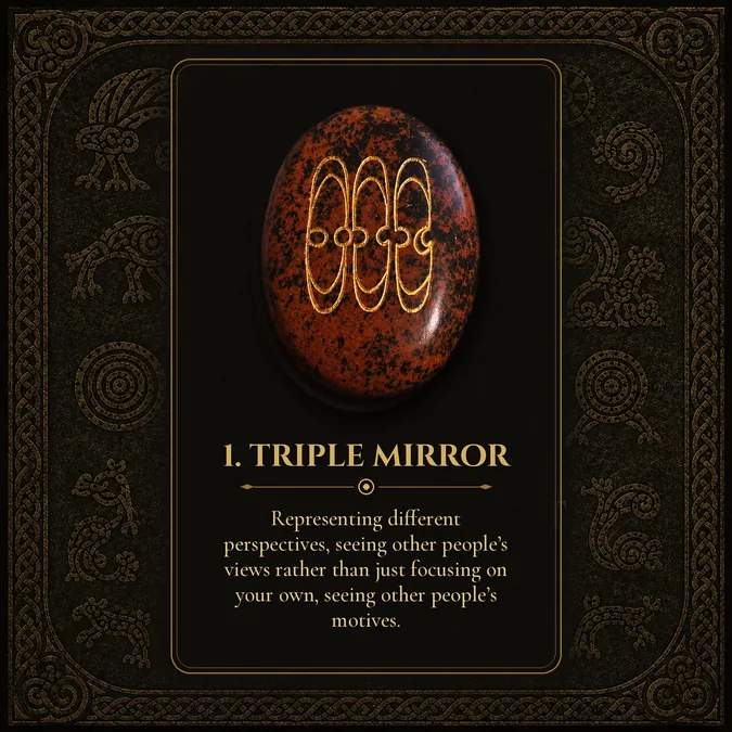 Triple Mirror, Pictish rune card 1