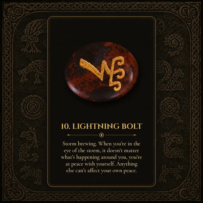 Lightning Bolt, Pictish rune card 10