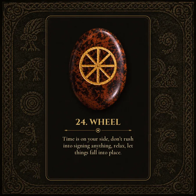 Wheel, Pictish rune card 24