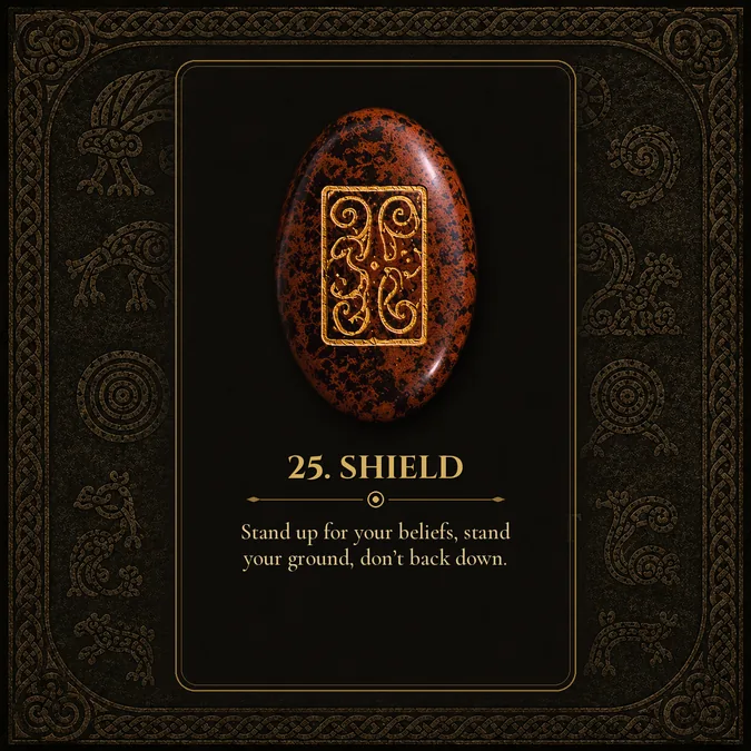Shield, Pictish rune card 25
