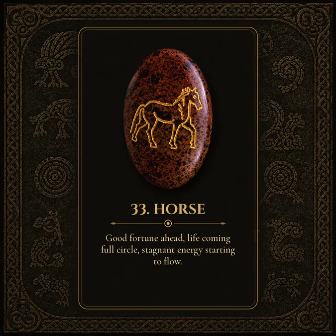 Horse, Pictish rune card 33