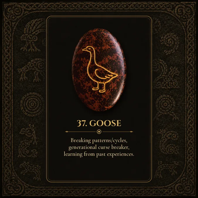 Goose, Pictish rune card 37