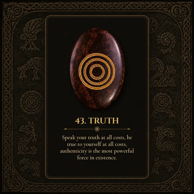 Truth, Pictish rune card 43