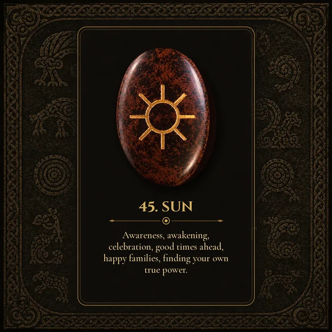 Sun, Pictish rune card 45