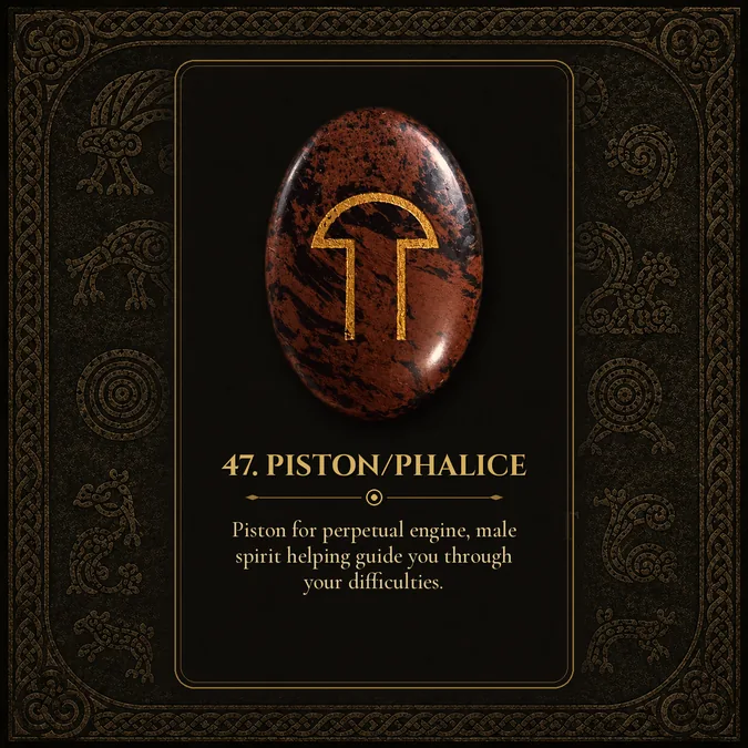 Piston/Phalice, Pictish rune card 47