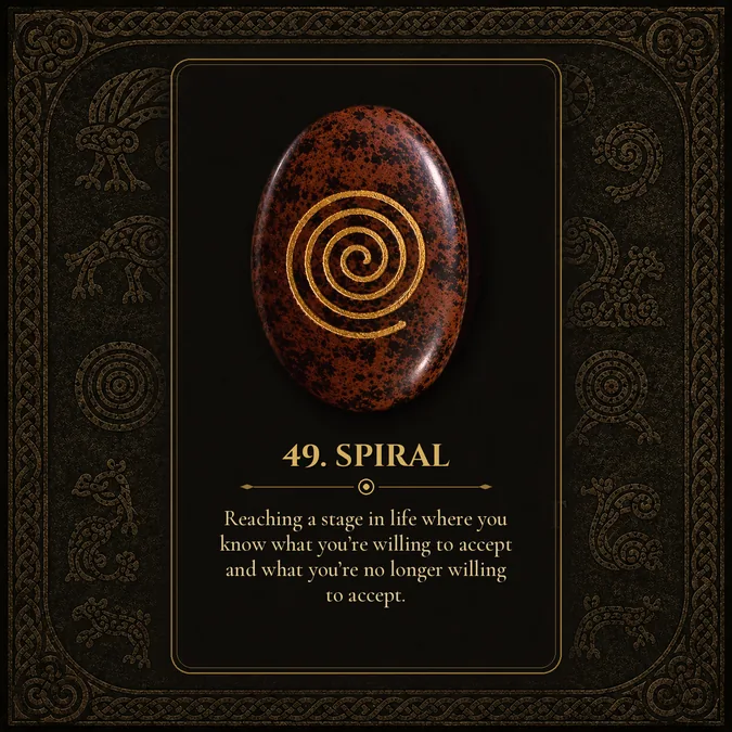 Spiral, Pictish rune card 49